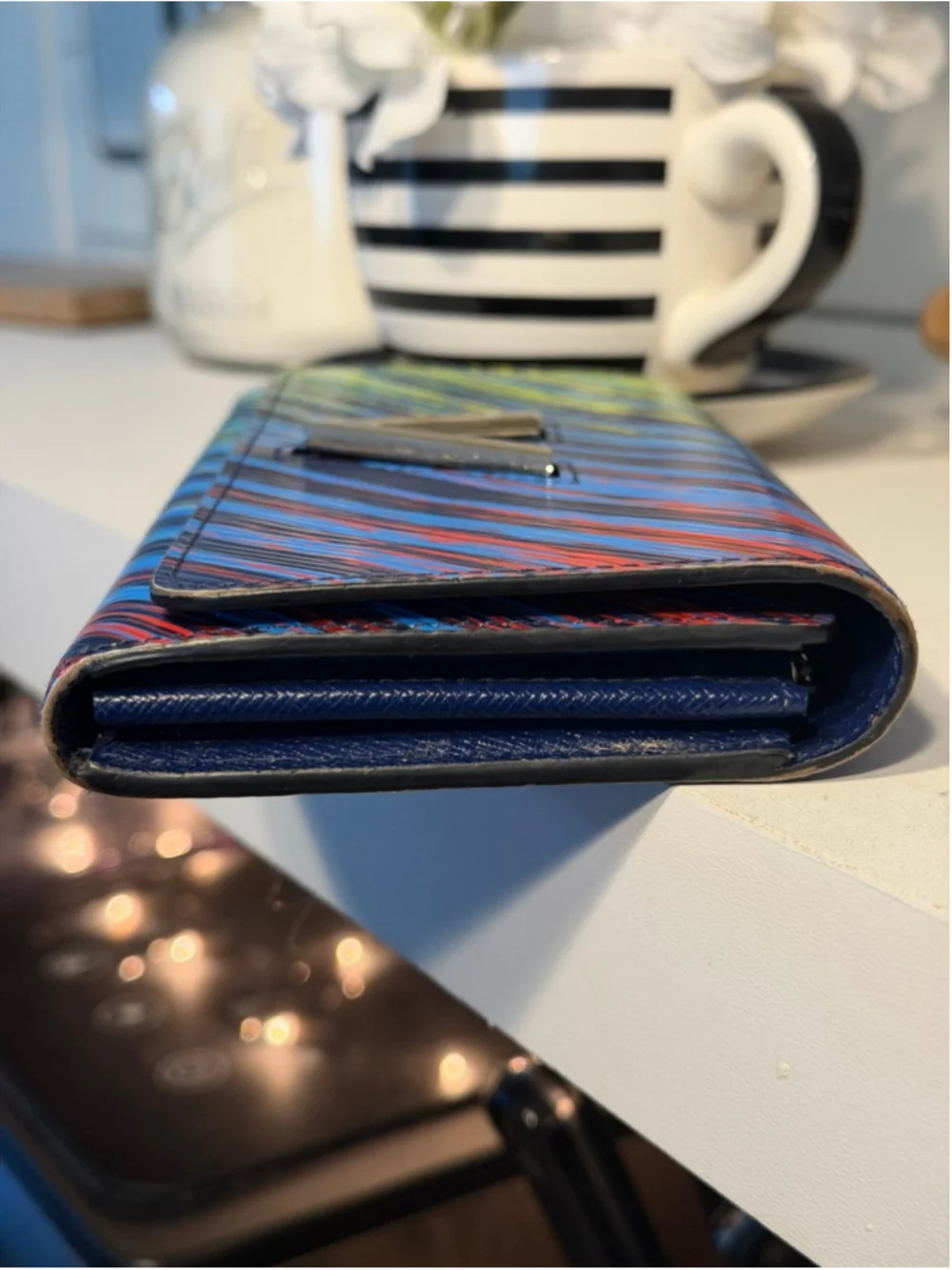 Louis Vuitton Limited Edition Epi Leather Twist Wallet
